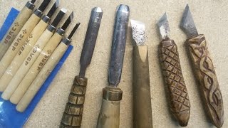Самодельные резцы стамески по дереву своими руками Wood carving