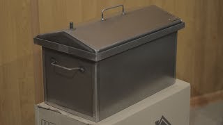 Коптильня с гидрозатвором 520х300х310. Крышка домиком