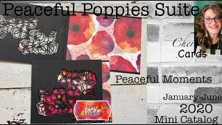 Peaceful Moments Window Card - Poppies Suite Stampin' Up! January Mini