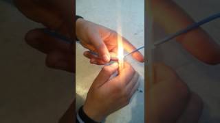 пайка аллюминиевого провода без паяльника быстро и удобно soldering aluminum wire without soldering