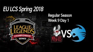 [ Misfits vs ROCCAT ] - 2018 EU LCS Spring Week 9 Day 1 180317