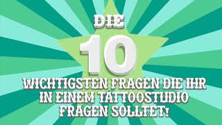 Die 10 wichtigsten Fragen die Ihr im Tattoostudio fragen solltet!