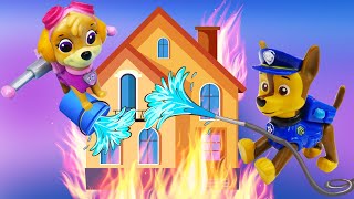 Щенячий патруль и ПОЖАР - Мультик из игрушек - Машины сказки для детей