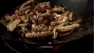 Жареные кальмары с овощами (Stir Fry Squid)