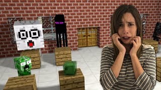 LA ESCUELA DE MONSTRUOS Y EL JUEGO DEL TERROR | Minecraft Animación: Video Reacción