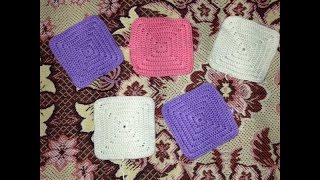 Как я вязала КВАДРАТИКИ для своего ПЛЕДА. МАСТЕР КЛАСС. ВЯЗАНИЕ