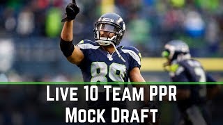 Live 10 Team PPR Mock Draft - 2017 Fantasy Football