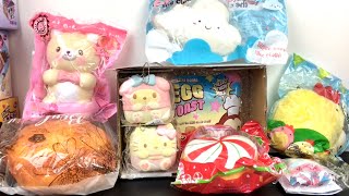 Squishies Unboxing & Review Sanrio Hello Kitty Breads iBloom Smoosh Puni Maru Slow Rising Squishy To