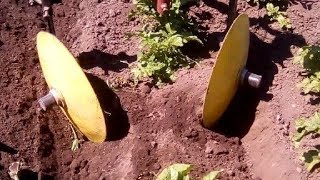 Дисковый окучник для мотоблока  Полевые испытания