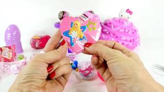 30 SURPRISE EGGS! Barbie Glitzi Globes Frozen Powerpuff Girls HelloKitty My Little Pony Toys DCTC