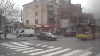 Вінниця. Автобус «Богдан» на маршруті №20. Частина 14. Залізничний вокзал – Площа Перемоги