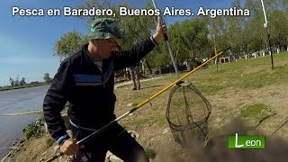 Pesca en Baradero, Buenos Aires. Argentina.  Pescar con cebadores