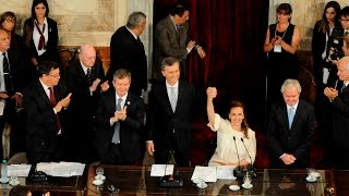 Mauricio Macri - Jura ante el Congreso como Presidente de la Nación Argentina - Cadena Nacional