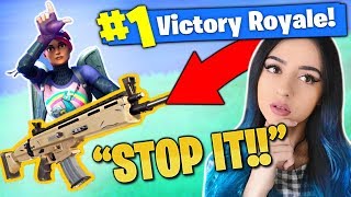 FANS BULLY me with a GOLD SCAR on Fortnite ! - Battle Royale