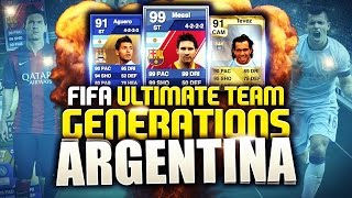 THE ULTIMATE ARGENTINA SQUAD! FIFA ULTIMATE TEAM GENERATIONS! (CUSTOM RETRO SQUAD)