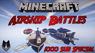 Minecraft: Airship Battles - Fire Cannons! ft Killa & Purpley (1000 Sub Special)