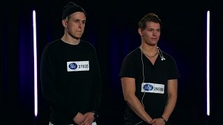 Simon Weidersjö och Gabriel Danielsson ställs mot varandra i Idol 2016 - Idol Sverige (TV4)