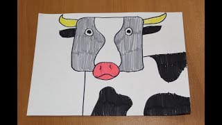 Как нарисовать корову / Самые простые рисунки / Рисуем с детьми