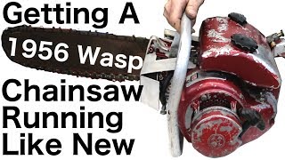 Getting A 1956 Eclipse Wasp Chainsaw Running - with Taryl