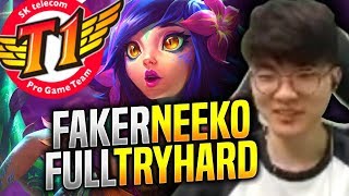 Faker Tryharding with Neeko! - SKT T1 Faker Plays Neeko vs Zoe Mid! | S9 KR SoloQ Patch 9.12