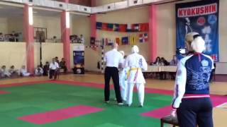 Попов Геннадий (КРОК) vs. Новохижный Данил.Каратэ киокусинкай