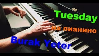 Burak Yeter - Tuesday разбор на пианино #легкая мелодия на пианино
