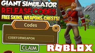 ? ALL *RELEASE* WORKING CODES IN ?Giant Simulator [Release!] (ROBLOX)