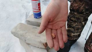 Плавим медь газовой горелкой/Copper smelting by gas burner.