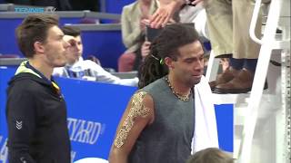 Triumph then disaster! Brilliant Dustin Brown shots in Montpellier retirement