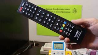 Huayu Vestel RM-L1200 универсальный пульт. Настройка на управление телевизором.