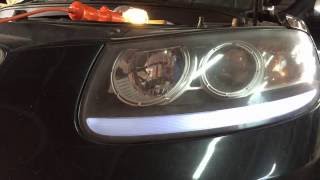 Меняем лампочки передних габаритов на Хундай Сантафе 2006 года Hyundai Santa Fe