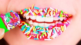 СЪЕЛА ПОМАДУ! СЛАДКАЯ СЪЕДОБНАЯ КОСМЕТИКА СВОИМИ РУКАМИ | МАКИЯЖ