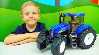 Синий Трактор Bruder New Holland T8040 - Машинки Брудер - Игрушки для мальчиков