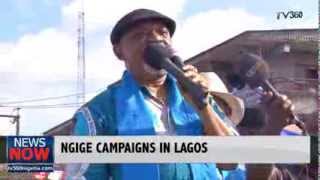 ANAMBRA GOVERNORSHIP: NGIGE CAMPAIGNS AT LADIPO MARKET IN LAGOS