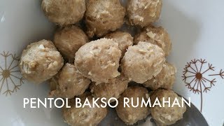 CARA MEMBUAT PENTOL BAKSO TANPA BLENDER (MEATBALL)