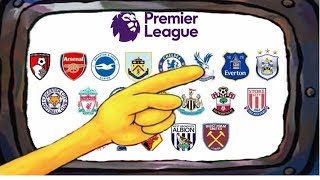 Premier League Portrayed by Spongebob