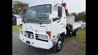 Crane Truck Mitsubishi Fuso Turbo Diesel 2007 Review For Sale