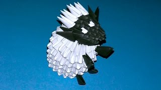 Как сделать барашка из бумаги. Модульное оригами овечка (Барашек Шон) мастер класс (мк)