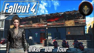 Fallout 4 | JAMAICA PLAIN SETTLEMENT - BIKER BAR [Tour]