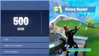 My 500th Win - Official Fortnite Athlete Combat Record