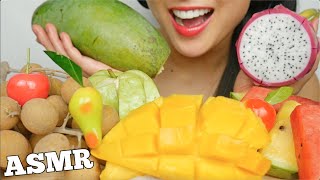ASMR TROPICAL FRUITS LUK CHUP (SATISFYING EATING SOUNDS) NO TALKING | SAS-ASMR