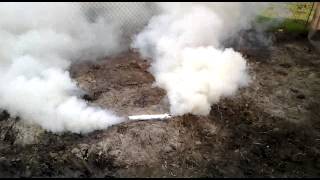 Дымовая шашка из аммиачной селитры и газет
