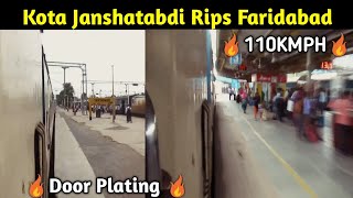 Fast and Furious Kota Janshatabdhi Rips Faridabad   Door Plating Shots