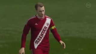 FIFA 16: Christian Eriksen (IF) volley lob goal (PS4)