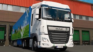 ETS2 1.35 Open Beta DAF XF106  Stuttgart - Aalborg