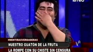 Nuestro "Guatón de la fruta" nos cuenta el chiste "del curado que no podía hablar"
