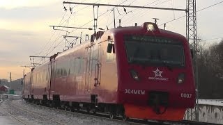 Электропоезда ЭР2Т-7093/ЭР2Р-7081 и ЭД4МКМ-АЭРО-0007