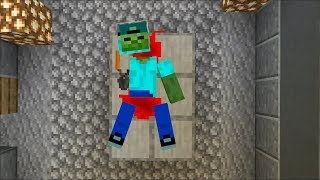 Minecraft MARK FRIENDLY ZOMBIE SPOOKY HOUSE !! HAUNTED ZOMBIE HOUSE MOD !! Minecraft Mods