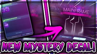 I GOT MAINFRAME!! | BRAND NEW MYSTERY DECAL! (ROCKET LEAGUE ZEPHYR CRATE UPDATE)