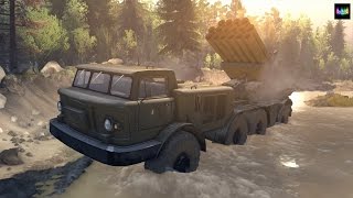 SpinTires обзор мода ( ЗиЛ-135ЛМ  9П140 )